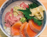 Negitoro-salmon-don